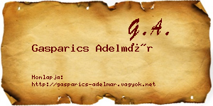 Gasparics Adelmár névjegykártya